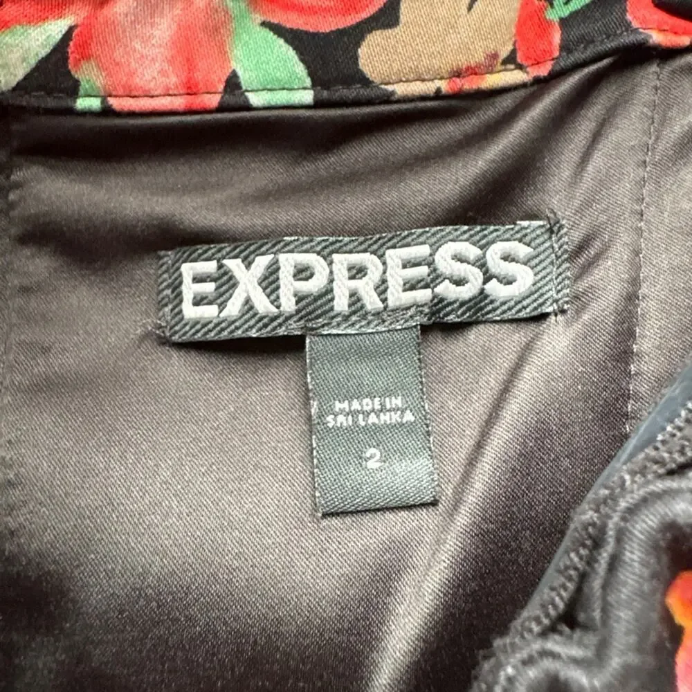 Floral Y2K Express Spaghetti Strap Dress size 2 - Picture 4 of 10
